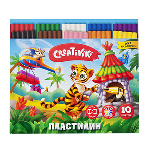 Пластилин 10цв 150г 