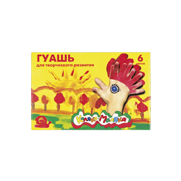 Гуашь 06цв 35мл Каляка-Маляка