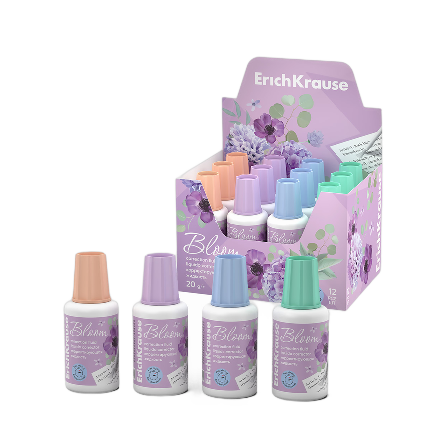 Корректир. жидкость с/к 20мл спирт.осн."Pastel Blo