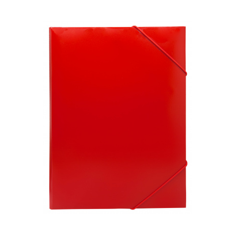 Папка -на резинке А4 0,4мм кор.15мм красный BURO