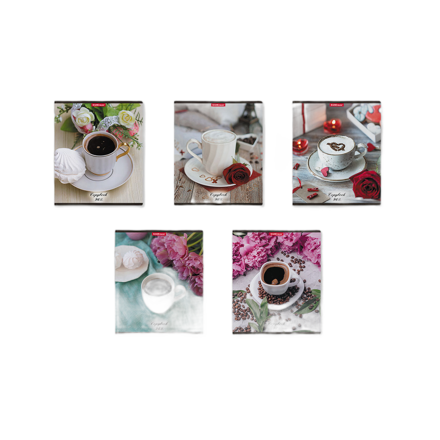 Тетрадь 96л кл. "Coffee Break" MIX-PACK матовая ас
